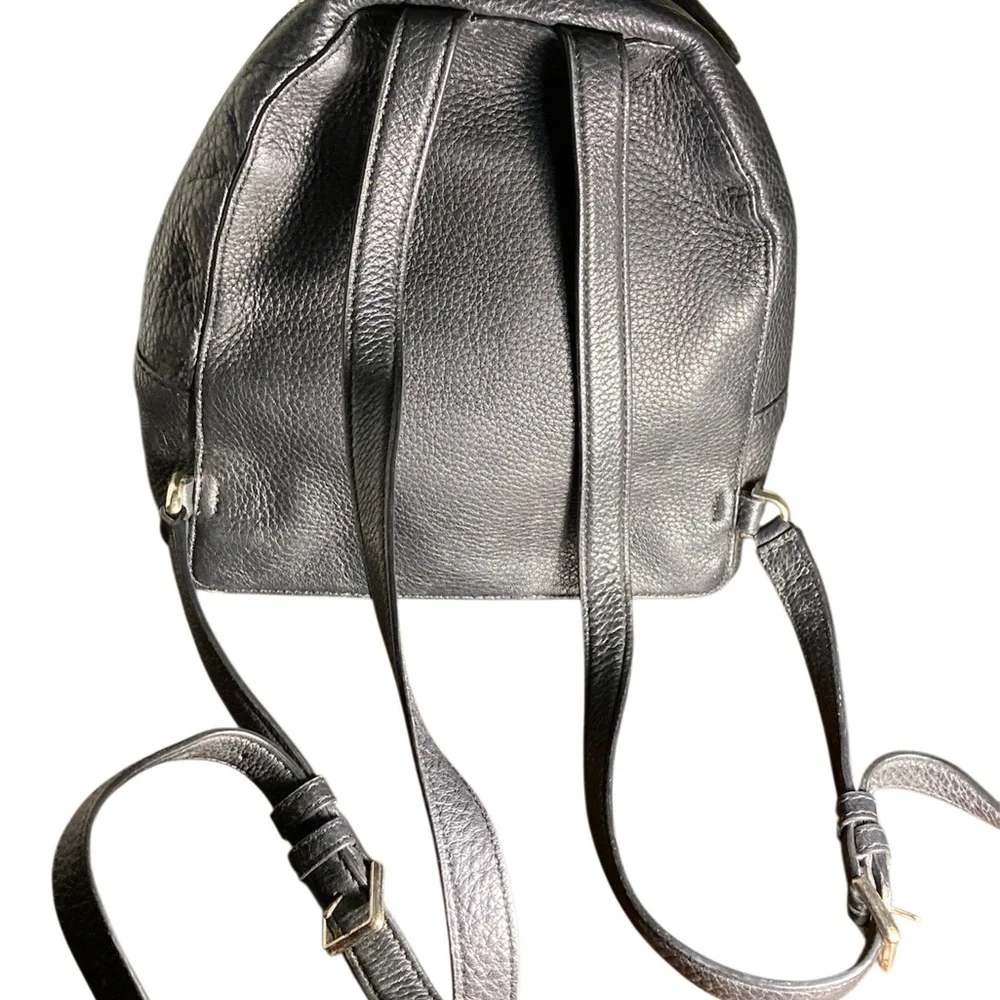 Kate Spade Black Leather Backpack
